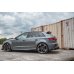 Накладки сплиттеры боковые на задний бампер Вар2 на Audi RS3 8V Sportback